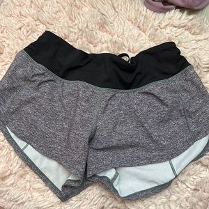 Grey with black top hotty hot low rise shorts great condition